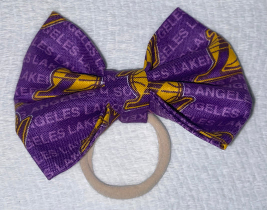 Lakers Bow and Scrunchie