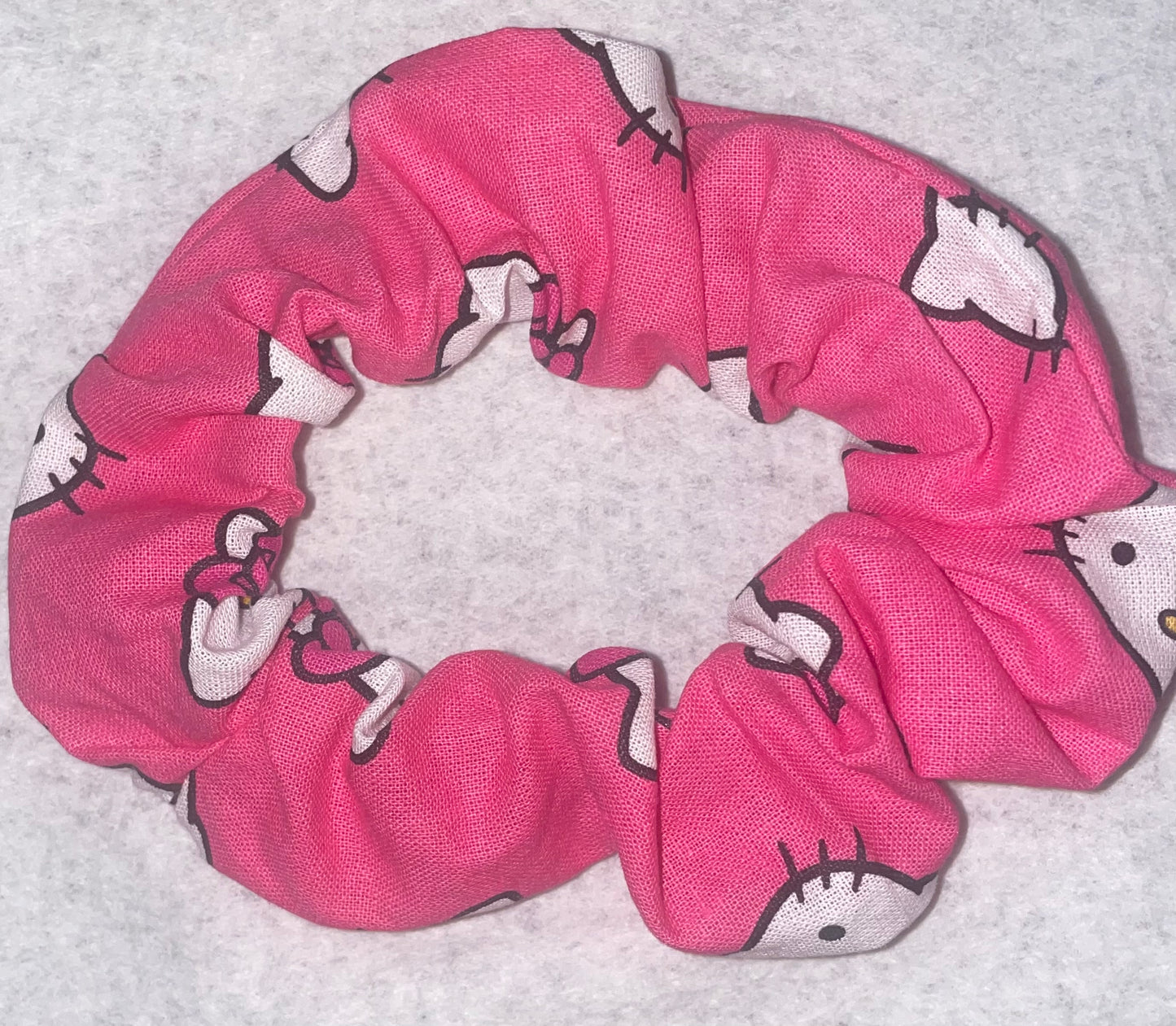 Dark Pink Hello Kitty Bow & Scrunchie