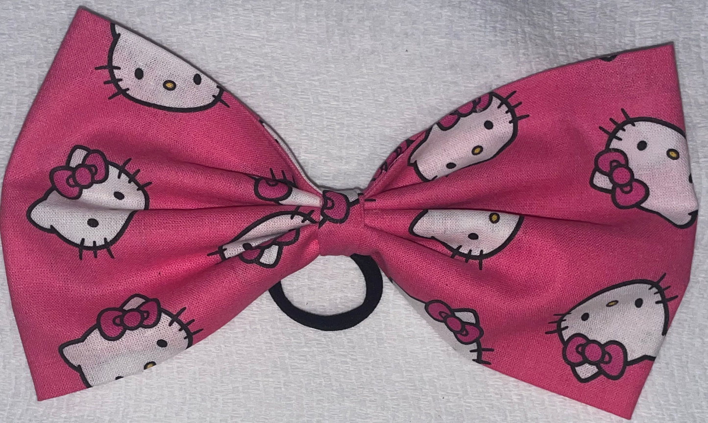 Dark Pink Hello Kitty Bow & Scrunchie