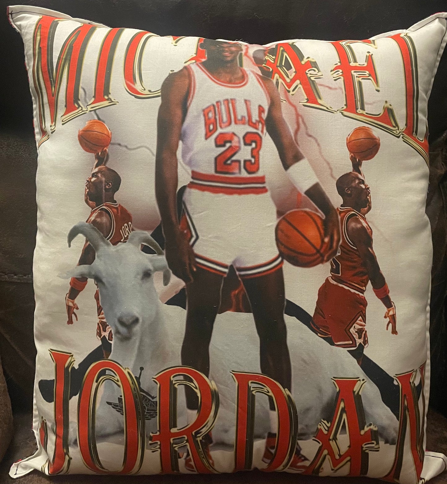 Michael Jordan Bulls Pillow (Square)