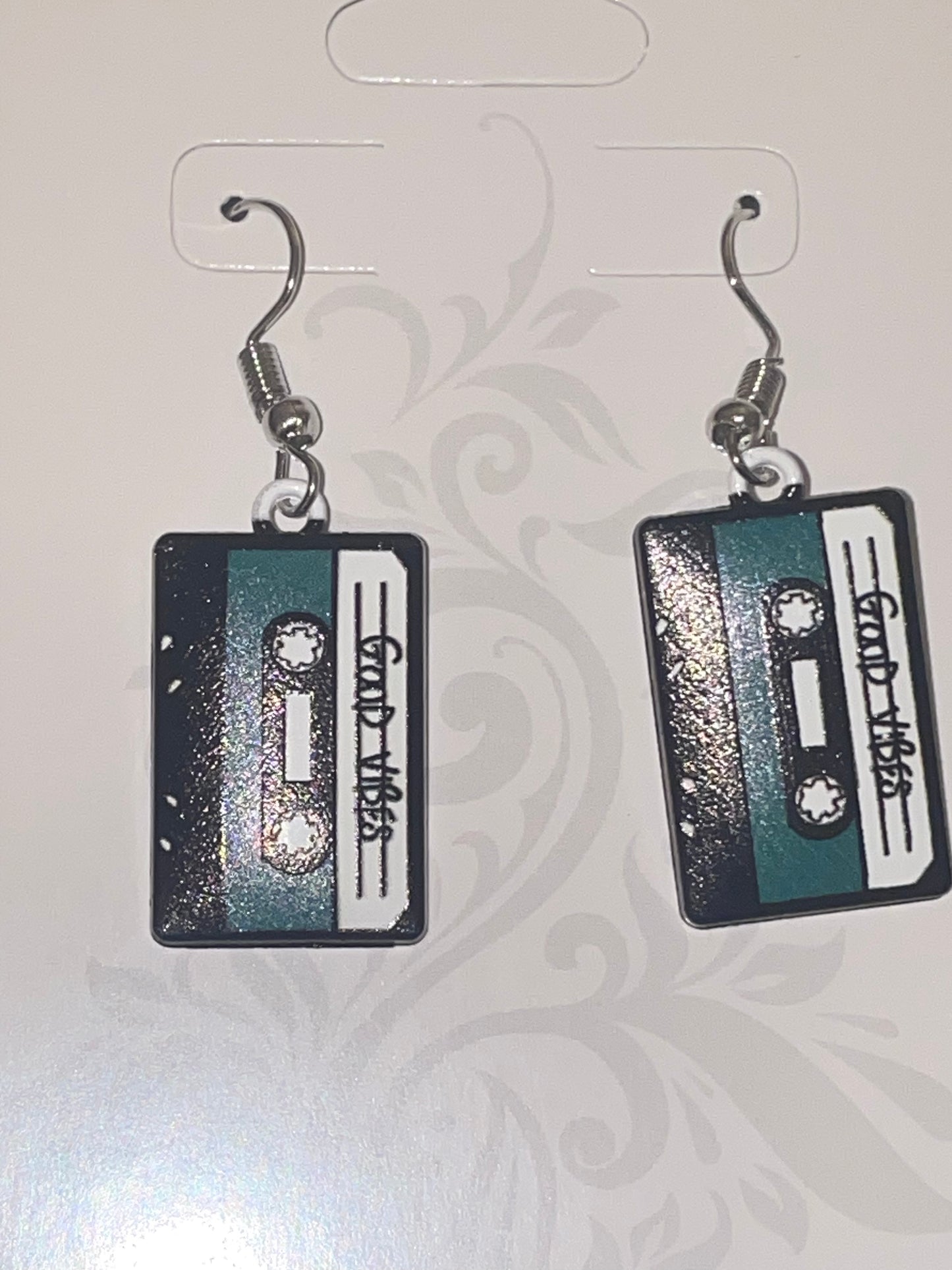 8 Track Earrings